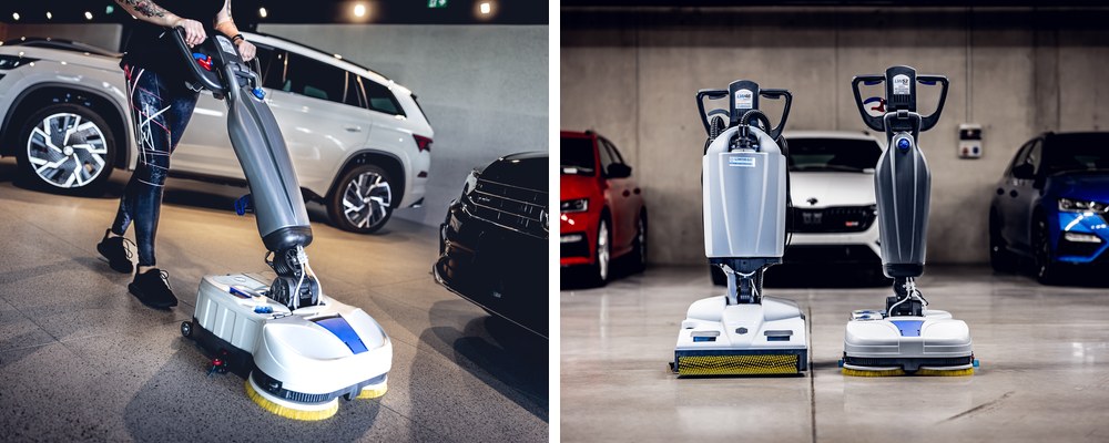 Mycí stroje Lindhaus LW46 a LW52 v autosalonu a garáži